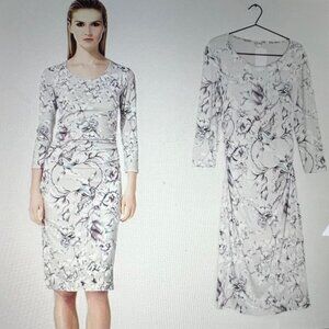 Reiss Floral Print Midi- Dress